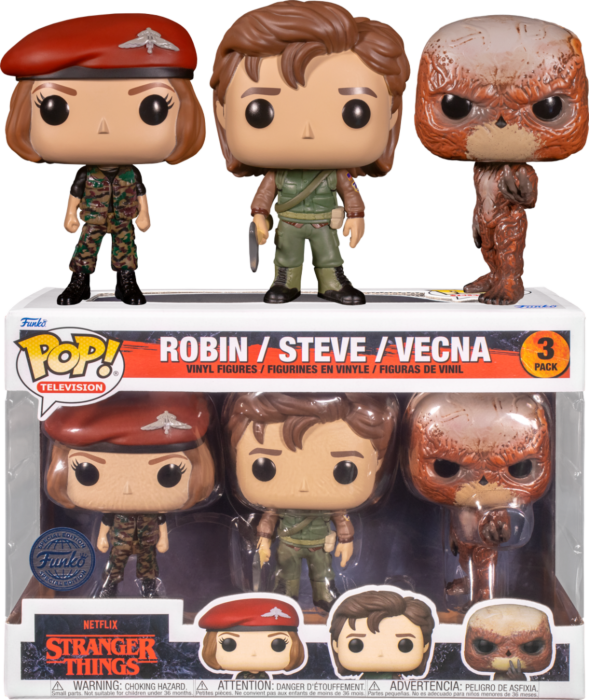 Stranger Things - Robin Steve And Vecna 3-Pack (Pop! Vinyl)