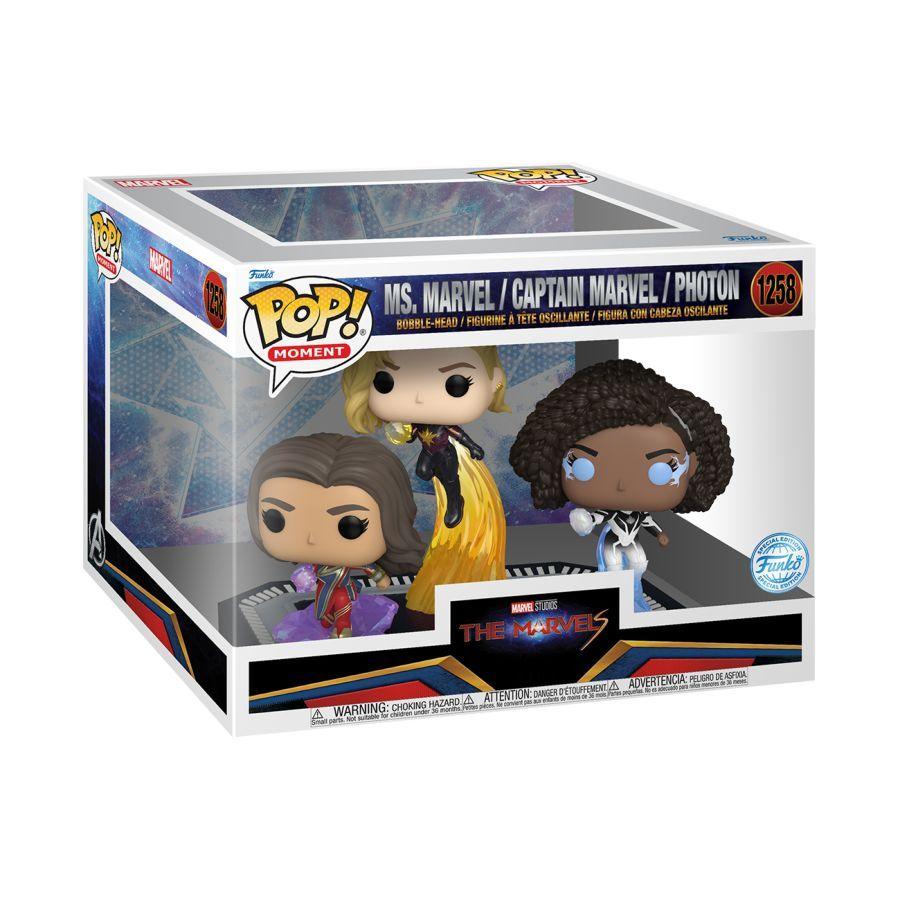 The Marvels (2023) – Ms. Marvel, Captain Marvel & Photon (Pop! Movie Moment)