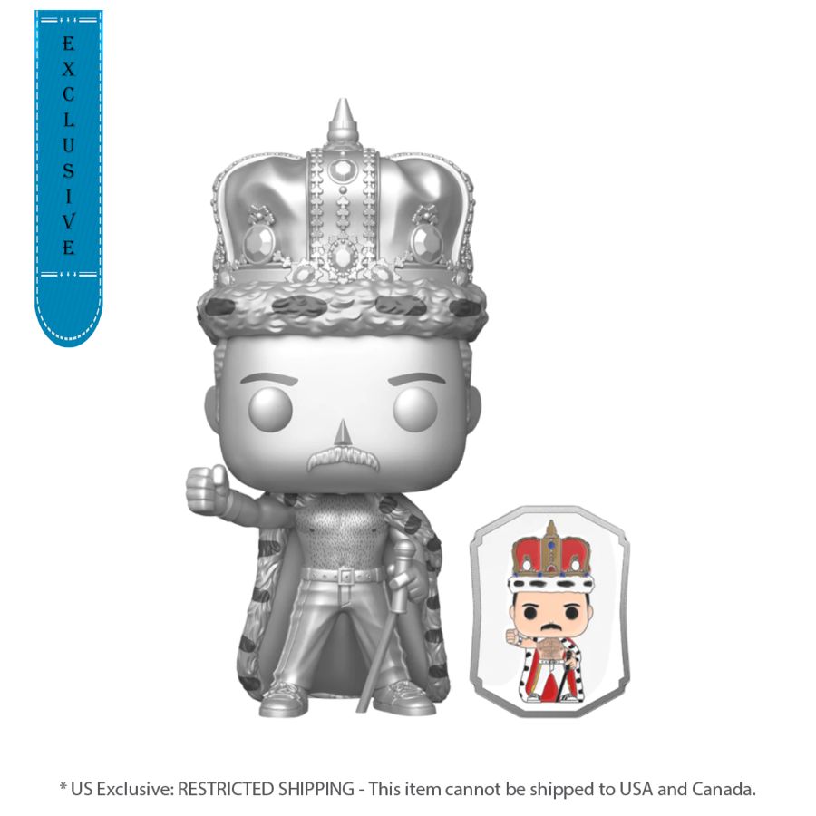 Queen - Freddie Mercury King With Pin (Pop! Vinyl)