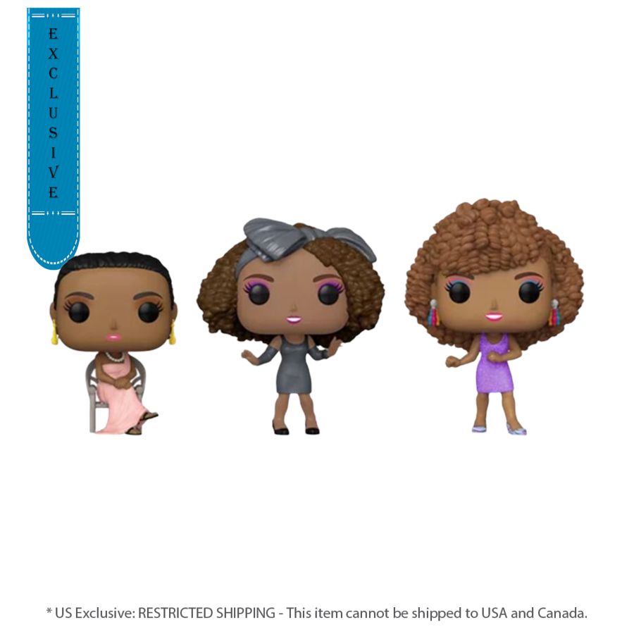 Whitney Houston - Diamond Glitter 3 Pack (Pop! Vinyl)