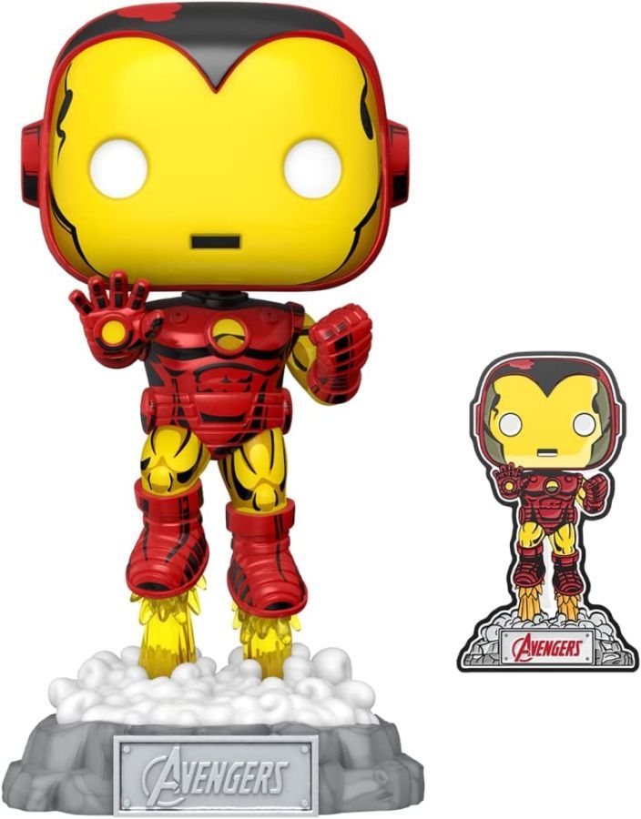 Marvel Comics – Iron Man Avengers 60th With Pin (Pop! Vinyl)