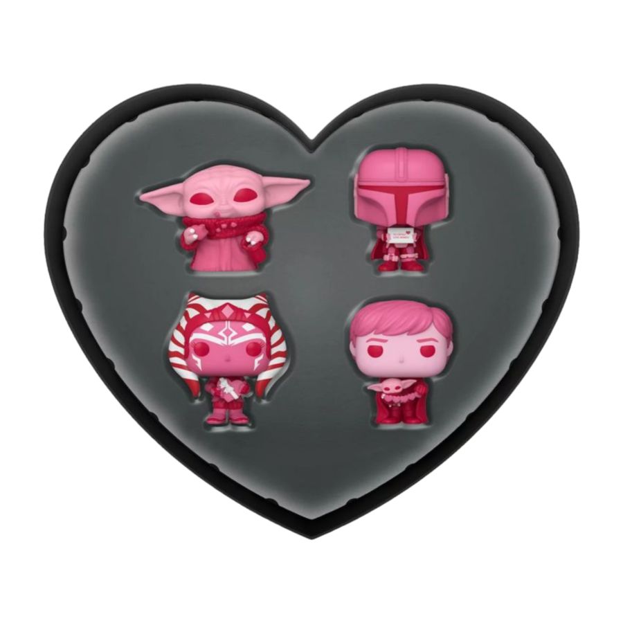 Star Wars: The Mandalorian - Valentines Day Pocket 4-Pack (Pop! Vinyl)