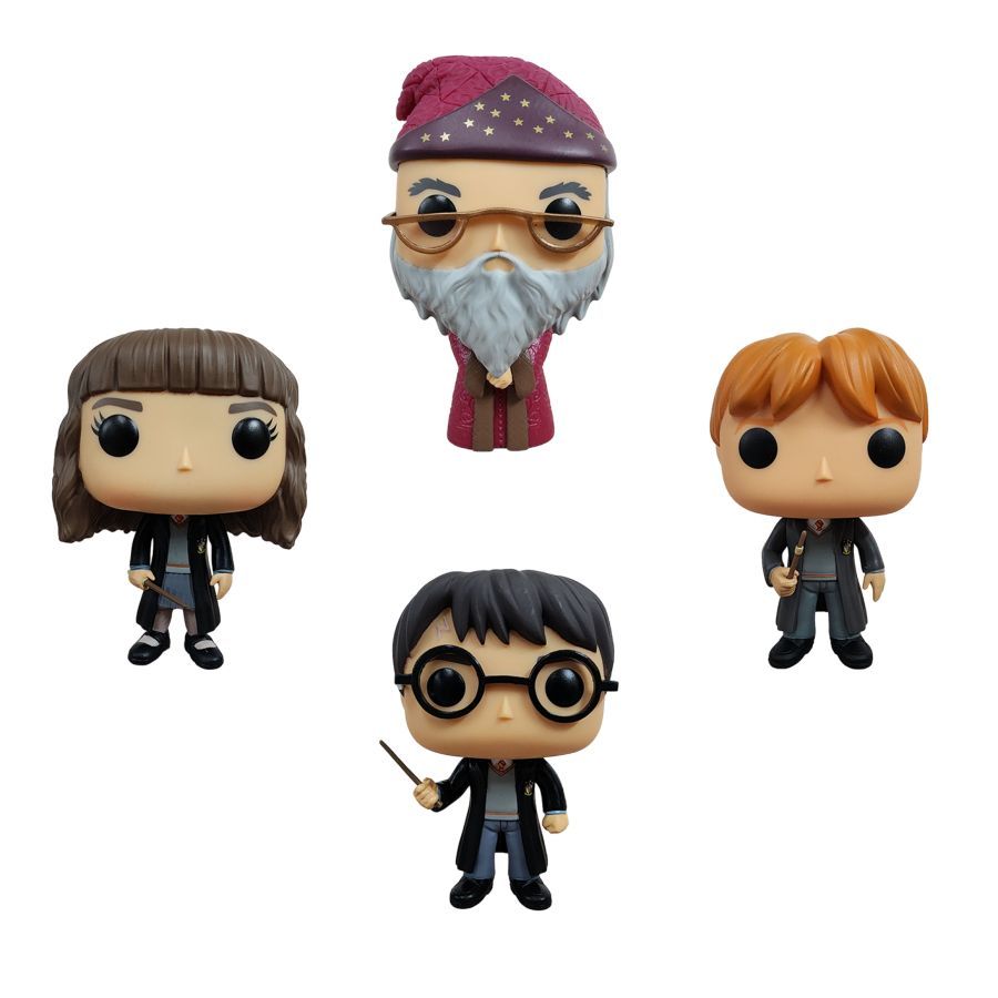 Harry Potter - Harry, Hermione, Ron And Dumbledore 4-Pack (Pop! Vinyl)