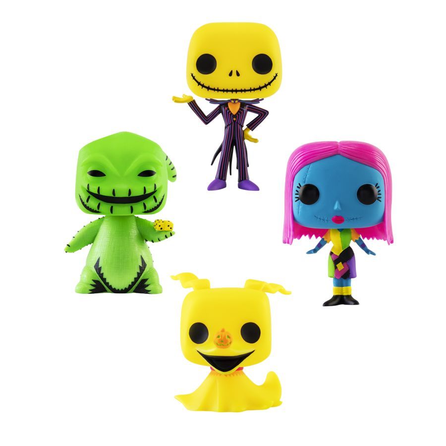 The Nightmare Before Christmas – Blacklight (Pop! Vinyl 4-Pack)