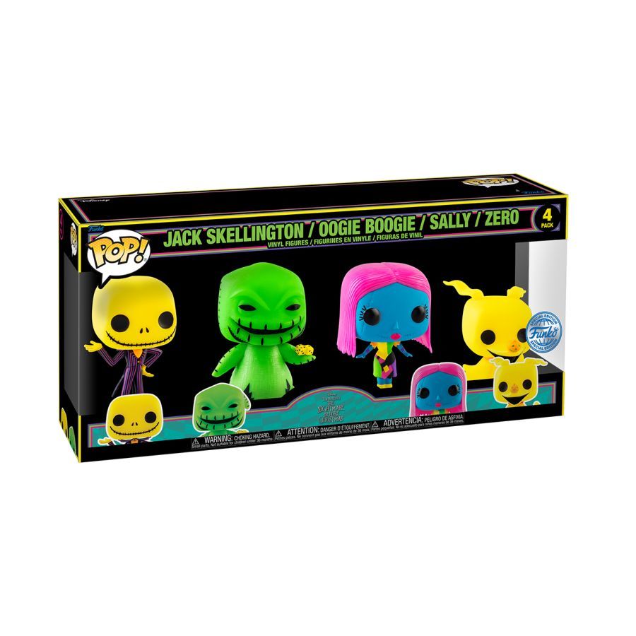 The Nightmare Before Christmas – Blacklight (Pop! Vinyl 4-Pack)