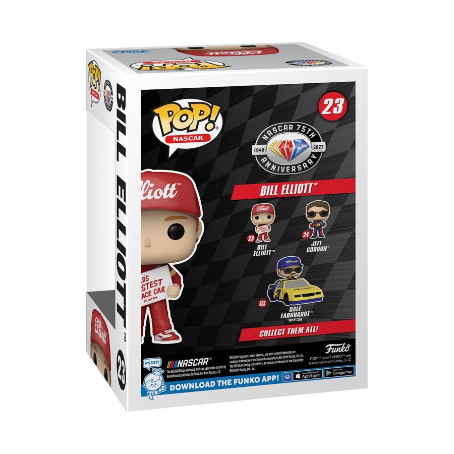 Nascar – Bill Elliott holding Fastest Race Car Sign (Pop! Vinyl)