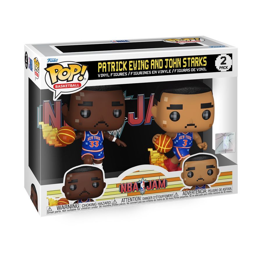 NBA JAM: Knicks – Patrick Ewing & John Starks 8-Bit Pop! Vinyl 2-Pack (Pop! Vinyl)