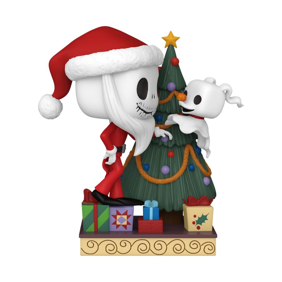 The Nightmare Before Christmas 30th Anniversary – Jack & Zero with Christmas Tree (Pop! Deluxe)