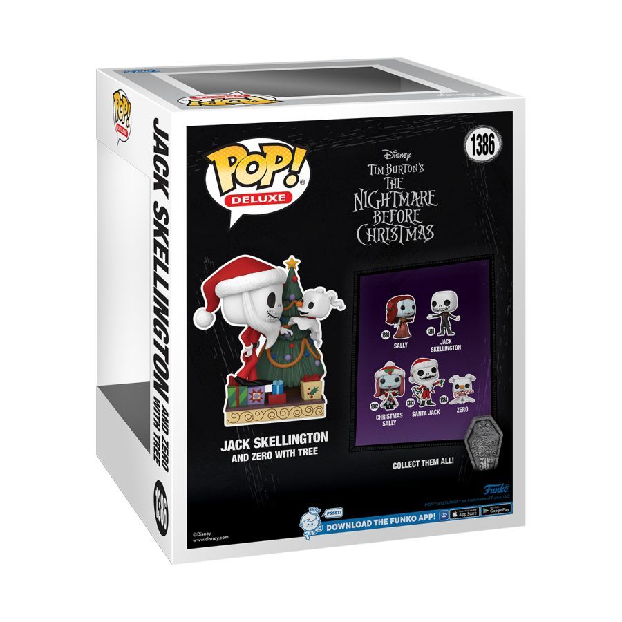 The Nightmare Before Christmas 30th Anniversary – Jack & Zero with Christmas Tree (Pop! Deluxe)