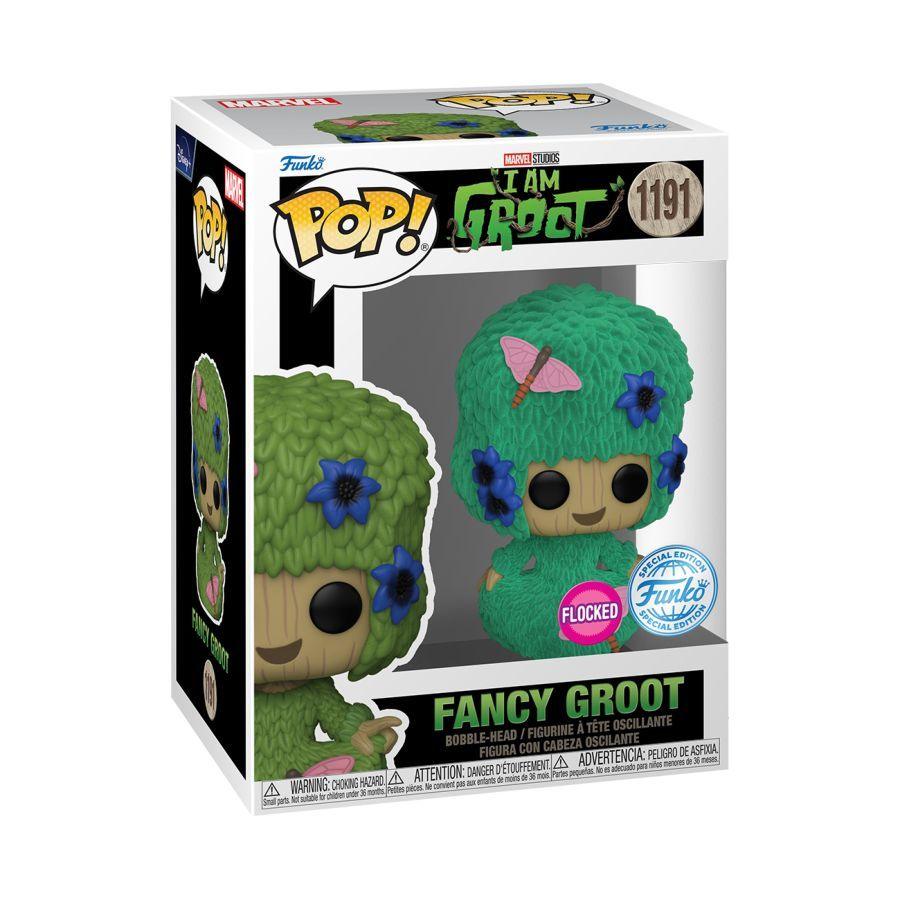 I Am Groot - Fancy Groot Flocked (Pop! Vinyl)