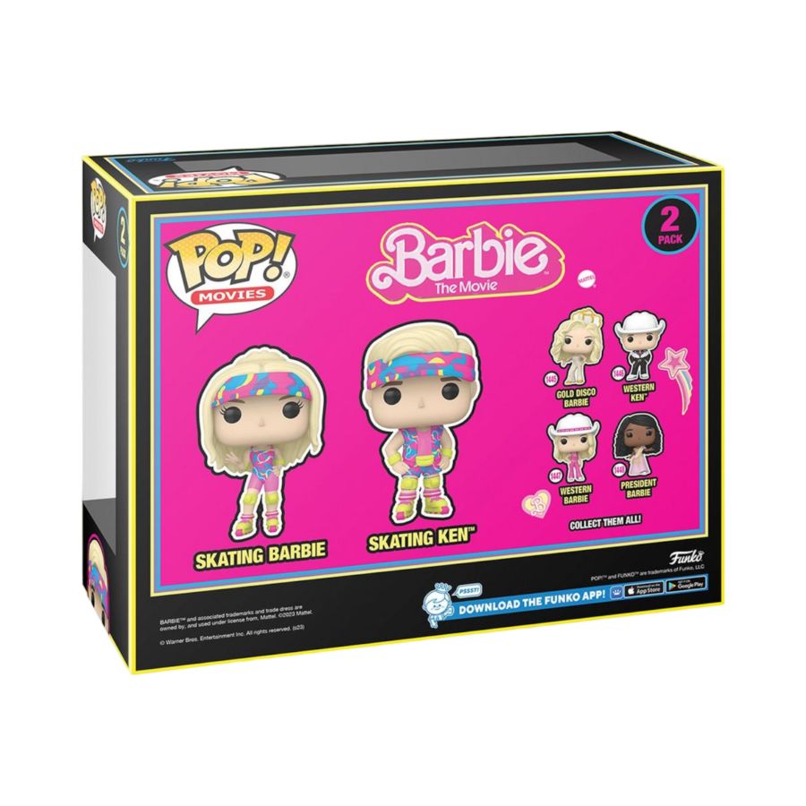 Barbie: Movie 2023 - Rollerskating 2-Pack (Pop! Vinyl)