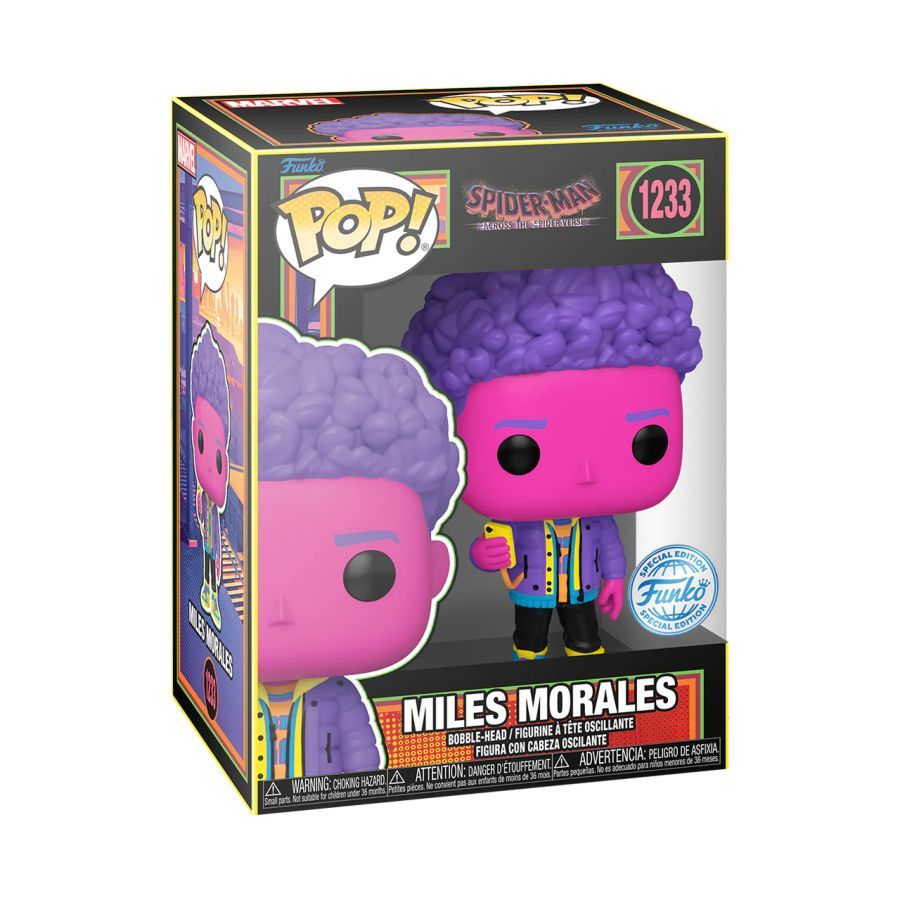 Spider-Man: Across the Spider-Verse – Miles Morales Blacklight (Pop! Vinyl)