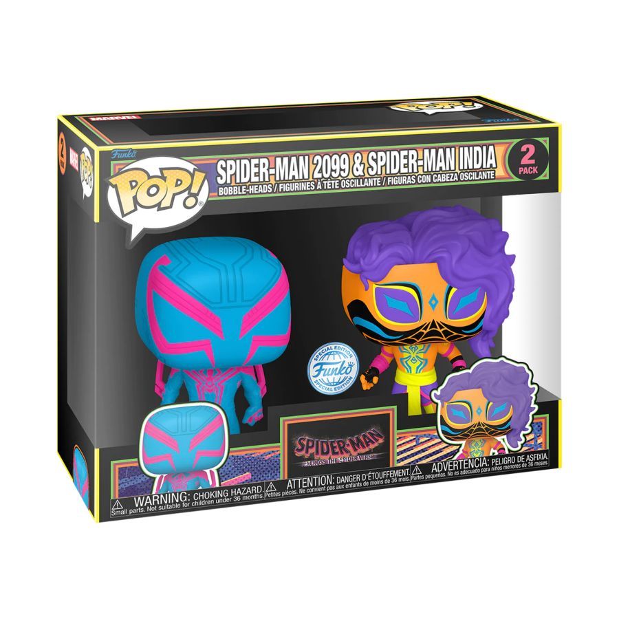 Spider-Man: Across the Spider-Verse – Spider-Man 2099 & Spider-Man India (Pop! 2-Pack)