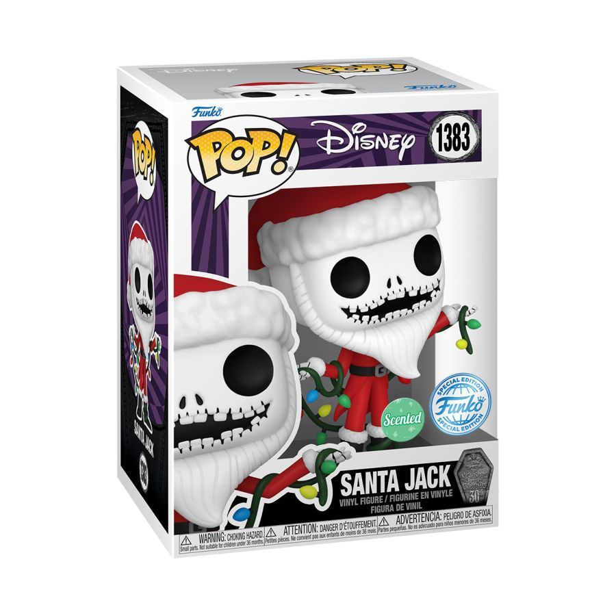 The Nightmare Before Christmas 30th Anniversary – Santa Jack US Exclusive Scented (Pop! Vinyl)
