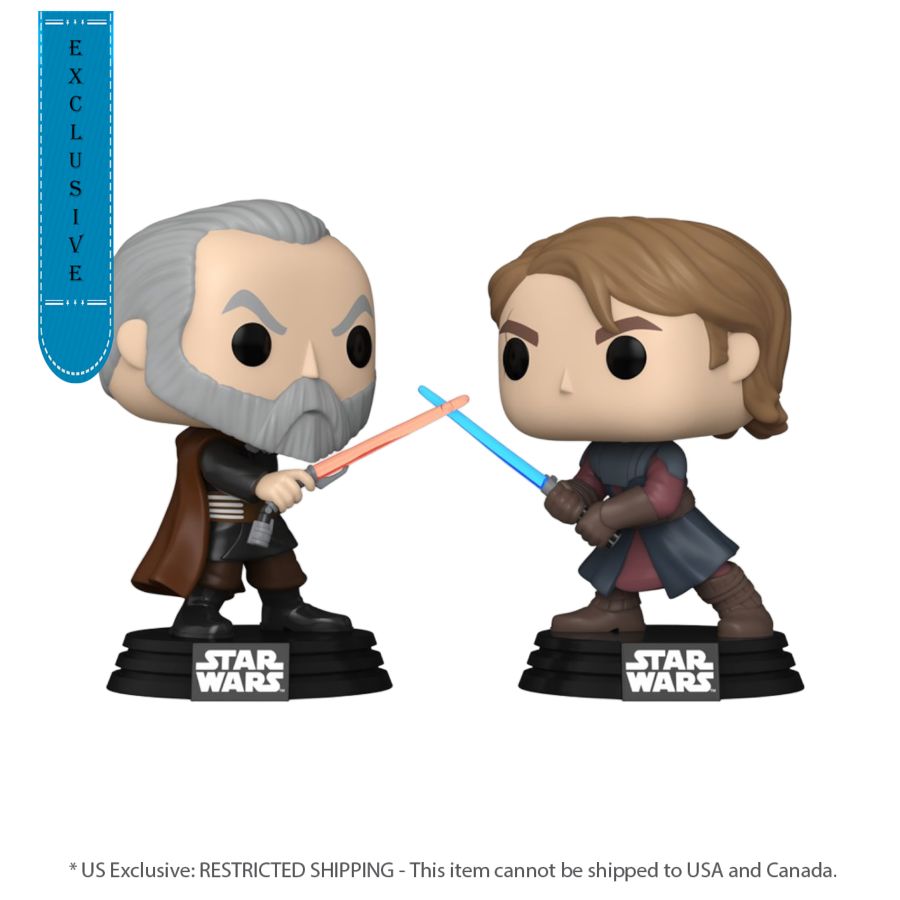 Star Wars: Clone Wars - Anakin And Dooku 2-Pack (Pop! Vinyl)