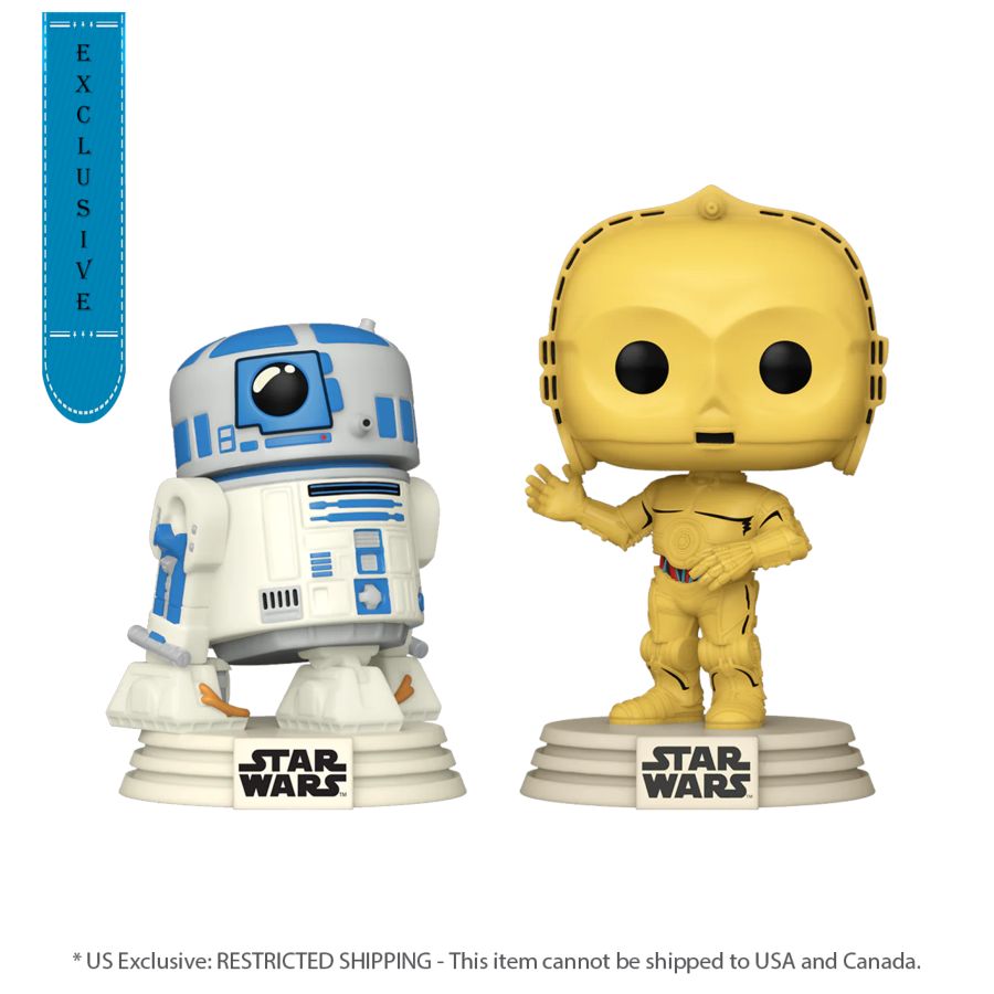 Star Wars: D100 - R2D2 And C3PO Retro Reimagined 2-Pack (Pop! Vinyl)