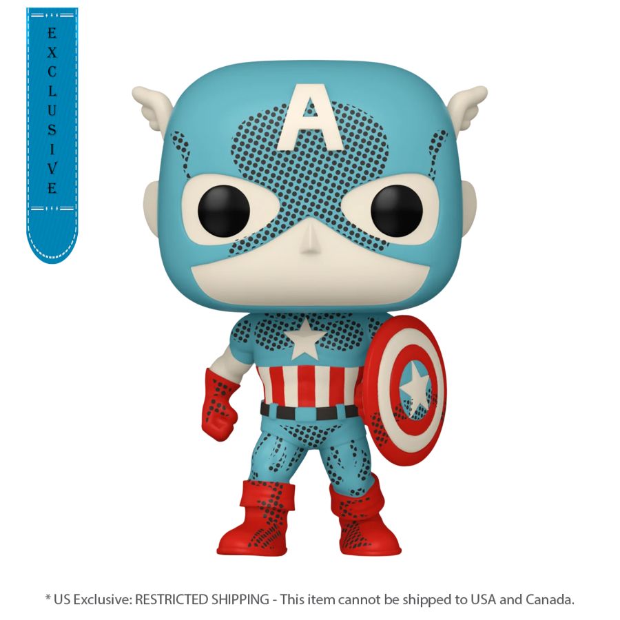 Marvel: D100 - Capt. America Retro Reimagined (Pop! Vinyl)