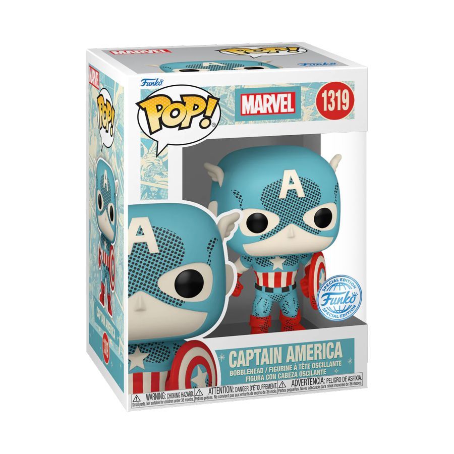 Marvel: D100 - Capt. America Retro Reimagined (Pop! Vinyl)