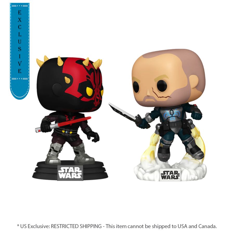 Star Wars: Clone Wars - Darth Maul Vs Pre Vizsla 2-Pack (Pop! Vinyl)
