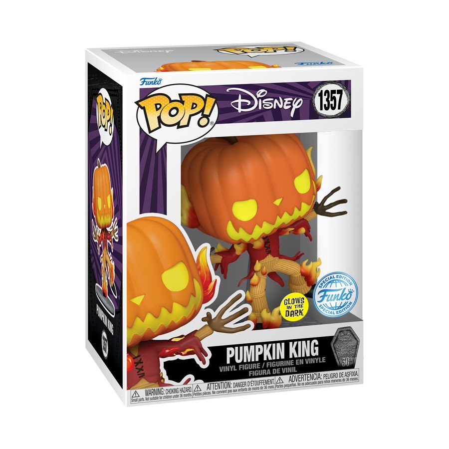 The Nightmare Before Christmas – Pumpkin King 30th Anniversary Glow (Pop! Vinyl)