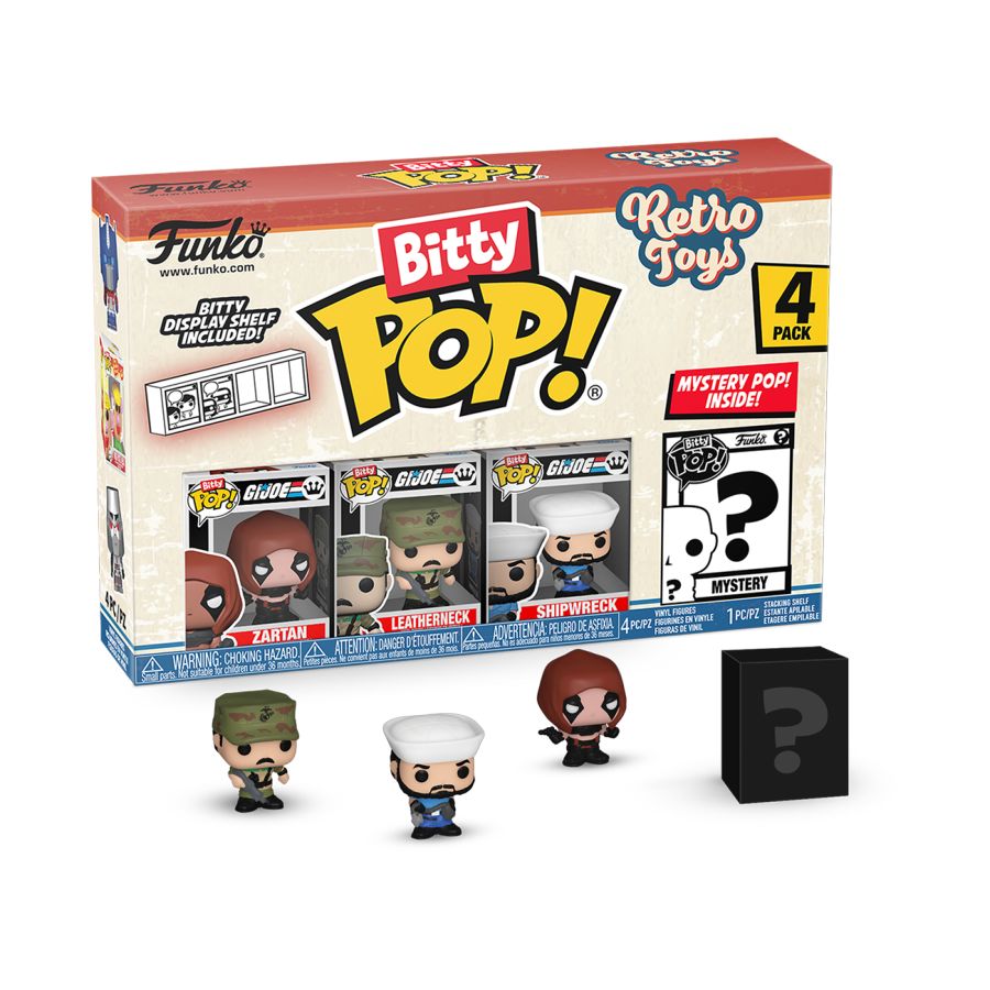 Retro Toys - GI Joe Bitty 4-Pack (Pop! Vinyl)