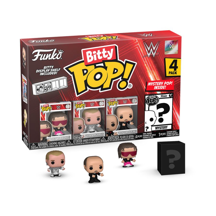 WWE - Bret Hart Bitty 4-Pack (Pop! Vinyl)