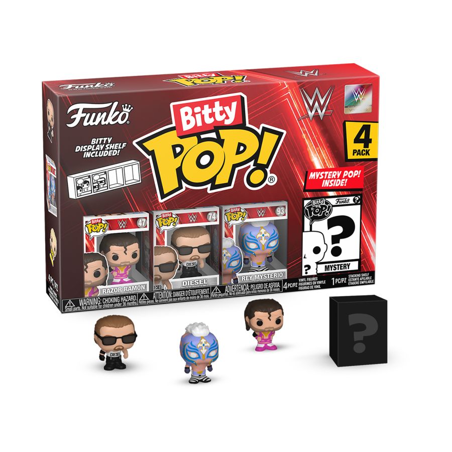 WWE - Razor Ramon Bitty 4-Pack (Pop! Vinyl)