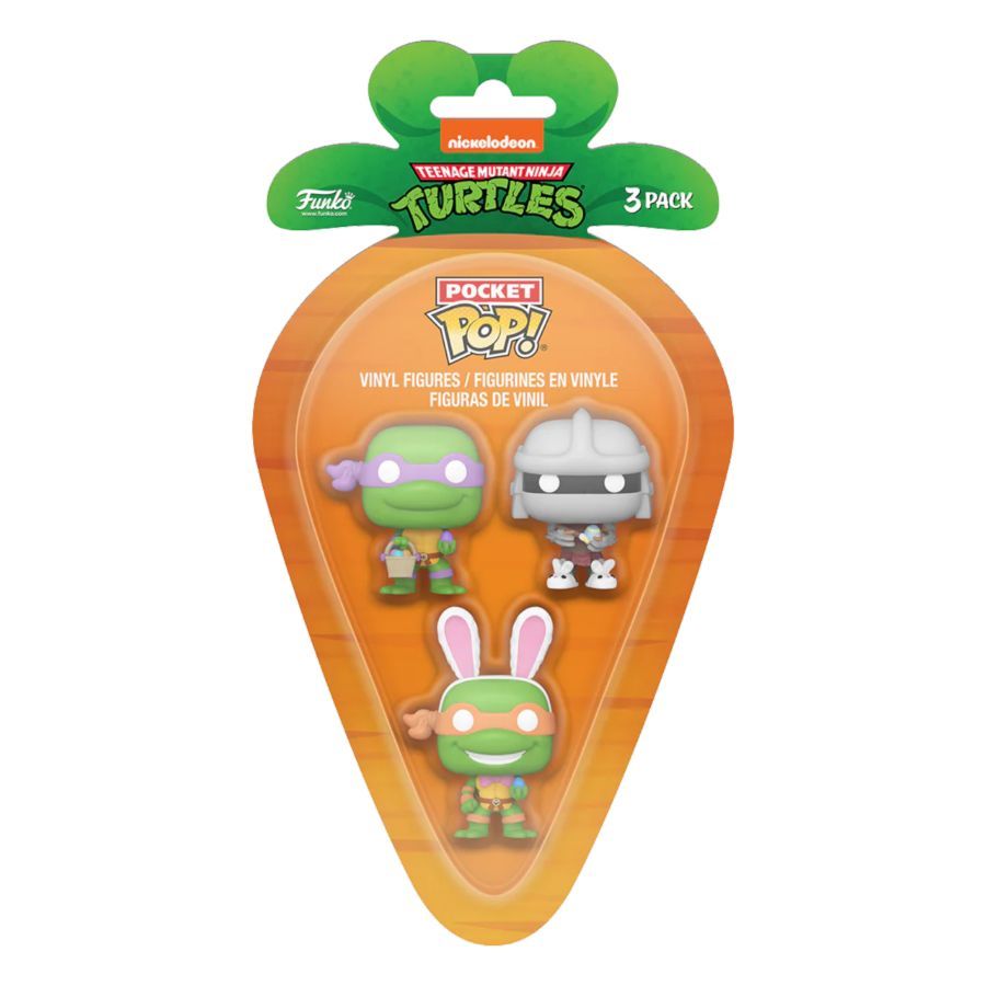Teenage Mutant Ninja Turtles – Donatello, Shredder & Michelangelo (Carrot Pocket Pop! 3-Pack)