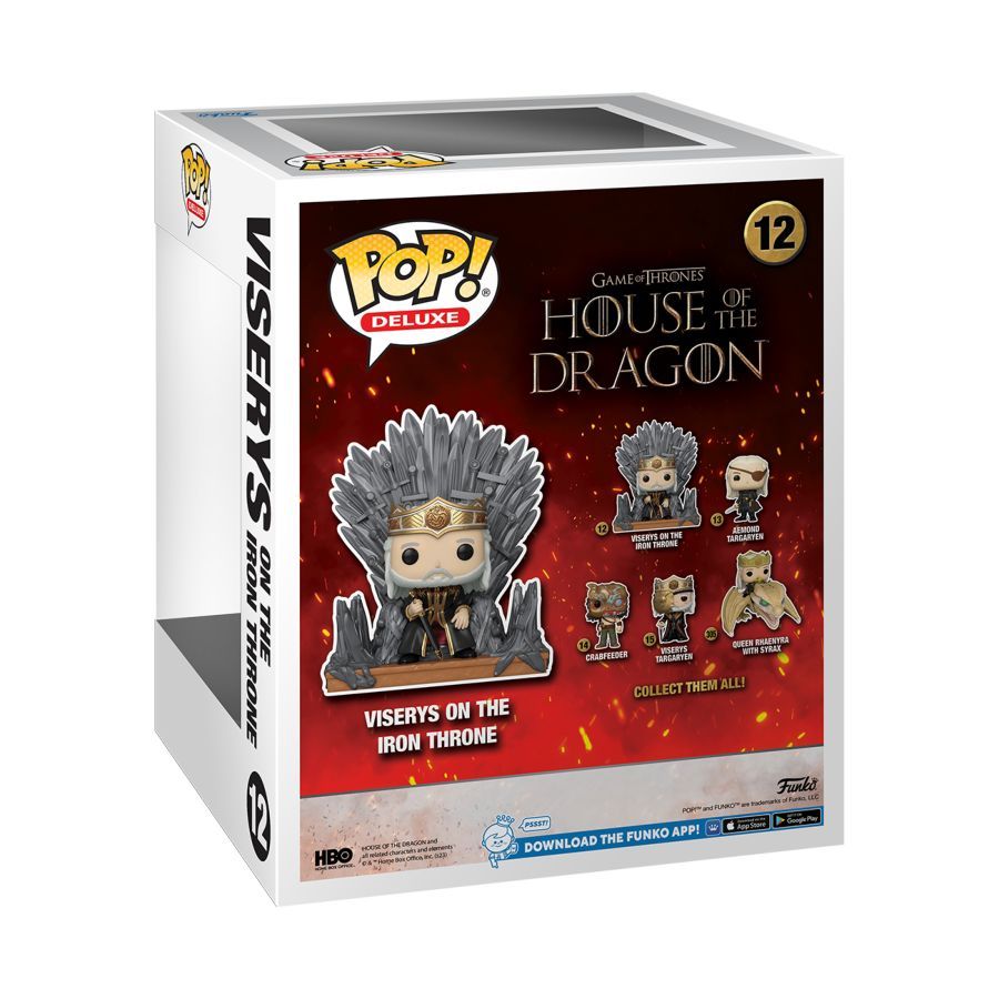 House Of The Dragon - Viserys On Throne Deluxe (Pop! Vinyl)