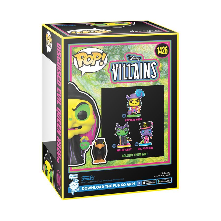 Snow White (1937) – Disguised Evil Queen with Raven Blacklight (Pop! Vinyl)