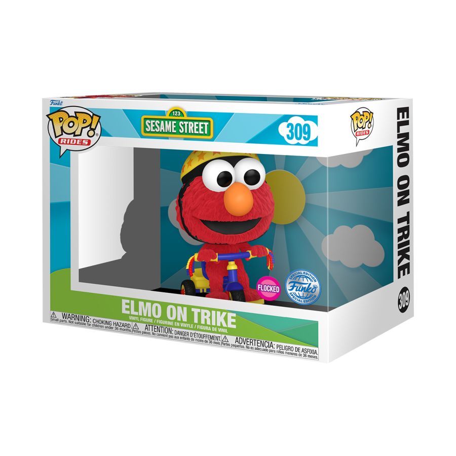 Sesame Street – Elmo on Trike Flocked (Pop! Ride)