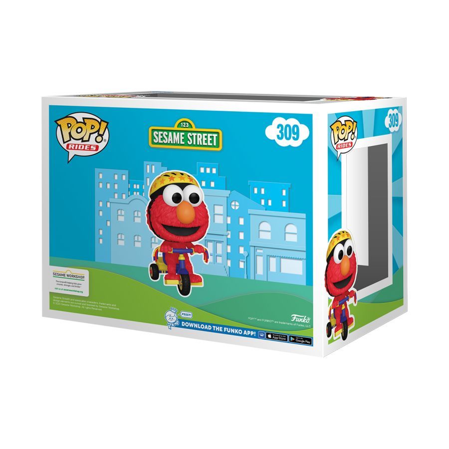 Sesame Street – Elmo on Trike Flocked (Pop! Ride)