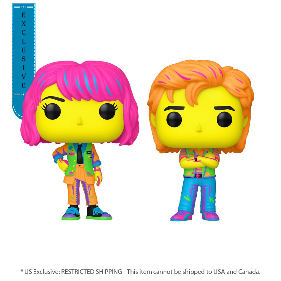Stranger Things - Robin And Steve Blacklight 2-Pack (Pop! Vinyl)