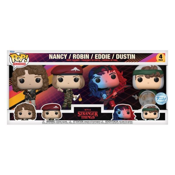 Stranger Things - Nancy / Robin / Eddie / Dustin 4-Pack (Pop! Vinyl)