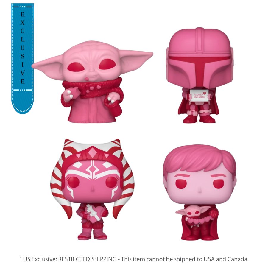 Star Wars: Valentines 2024 - Pink Pocket Pop 4-Pack Heart Box (Pop! Vinyl)