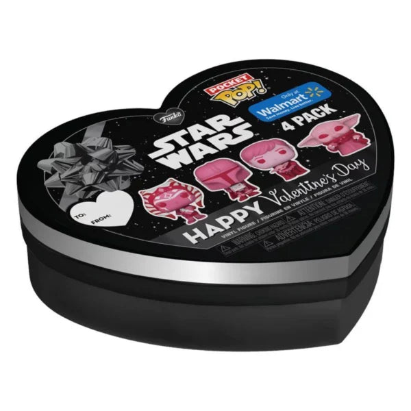 Star Wars: Valentines 2024 - Pink Pocket Pop 4-Pack Heart Box (Pop! Vinyl)
