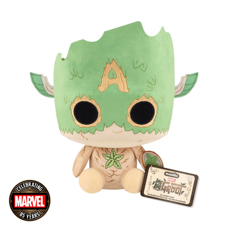 Marvel 85th: We Are Groot - Groot Capt America 7" Pop! (Plush Toy)