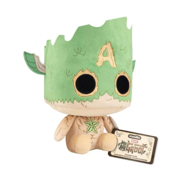 Marvel 85th: We Are Groot - Groot Capt America 7" Pop! (Plush Toy)