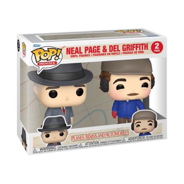 Planes Trains and Automobiles - Neal Page And Del Griffith 2-Pack (Pop! Vinyl)
