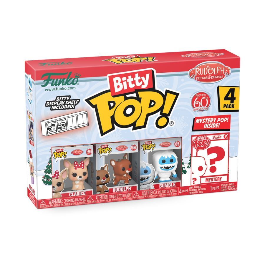 Rudolph- Clarice Bitty Pop! 4-Pack (Pop! Vinyl)