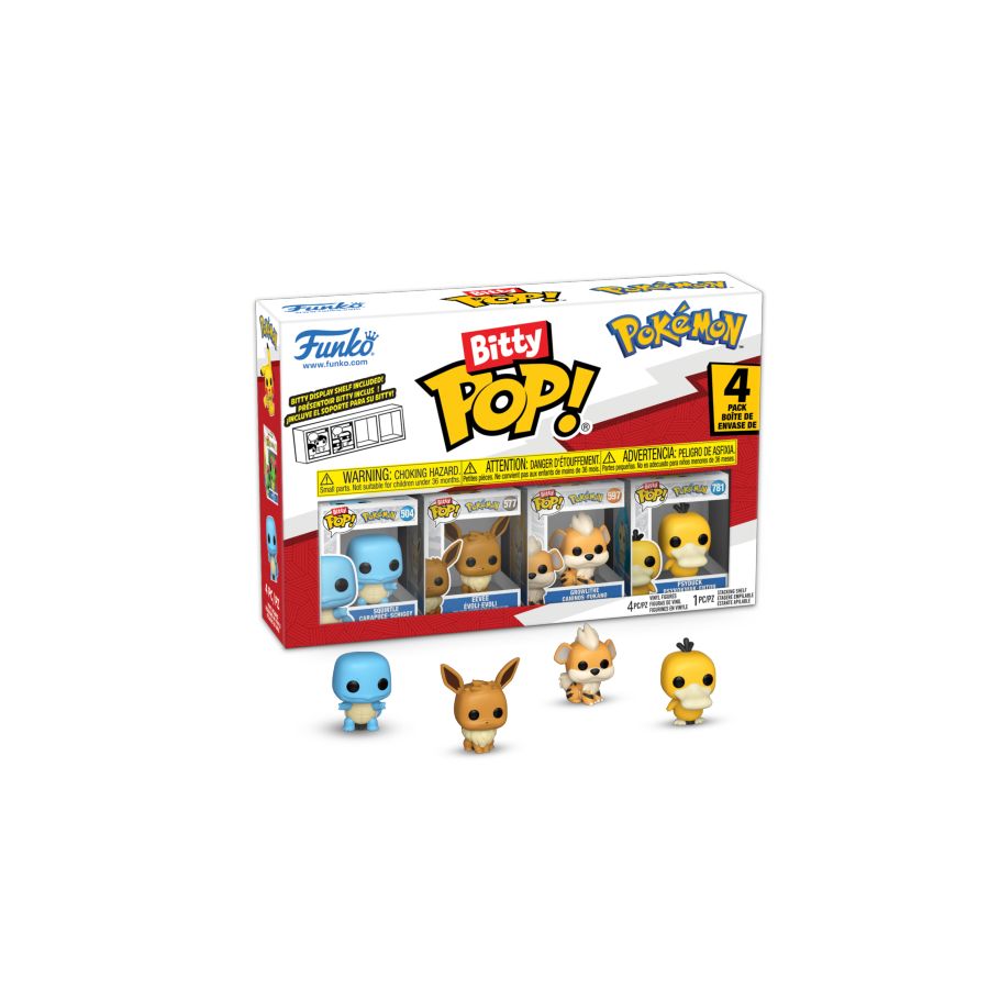 Pokemon - Squirtle Bitty 4-Pack (Pop! Vinyl)