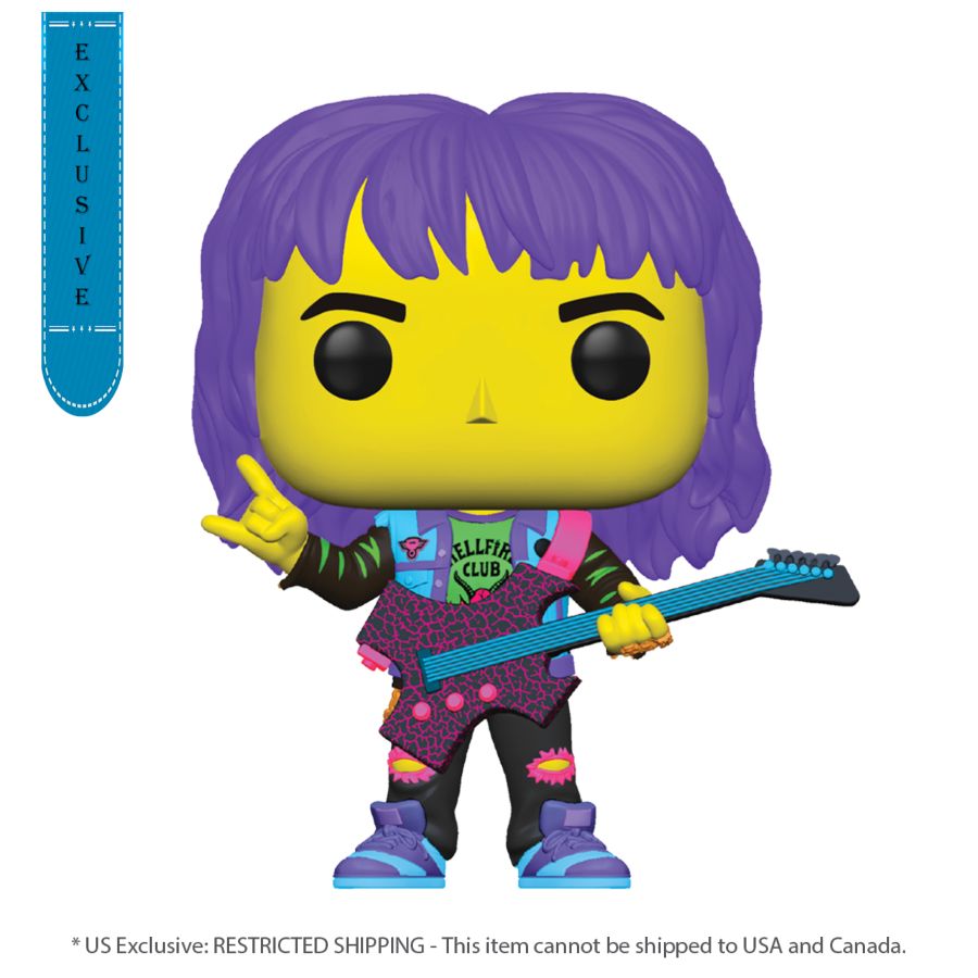 Stranger Things - Eddie With Guitar Blacklight (Pop! Vinyl)