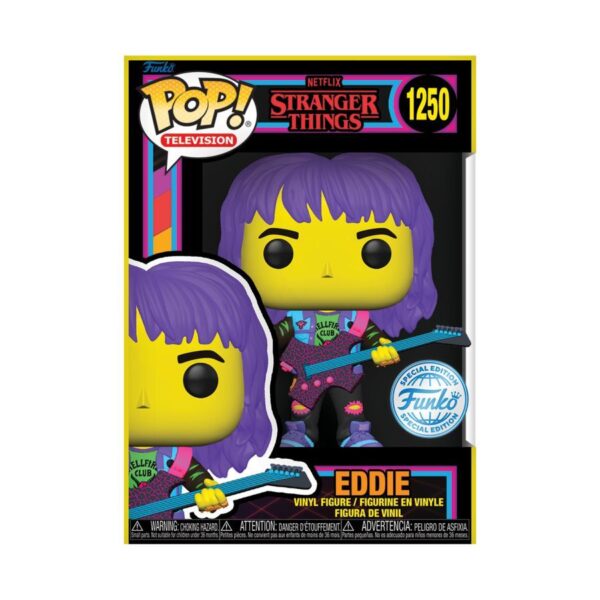 Stranger Things - Eddie With Guitar Blacklight (Pop! Vinyl)