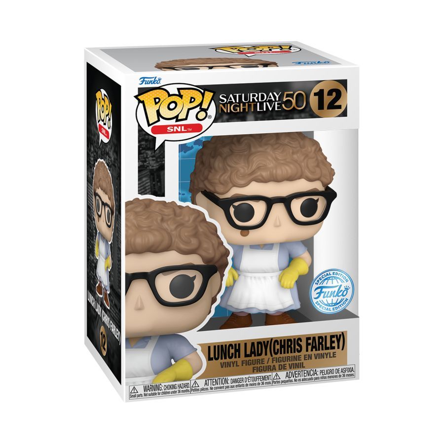 Saturday Night Live: 50th Anniversary – Lunch Lady Chris Farley (Pop! Vinyl)