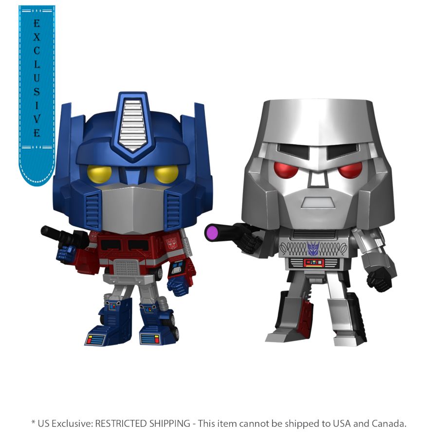 Transformers - Optimus And Megatron Metallic 2-Pack (Pop! Vinyl)
