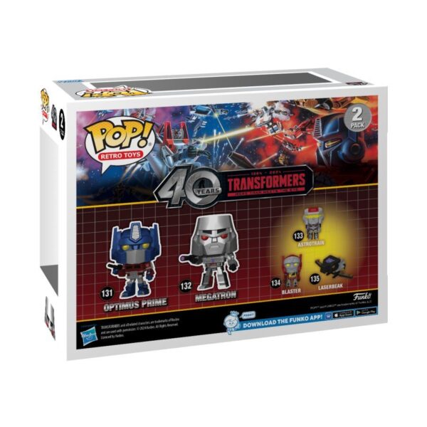 Transformers - Optimus And Megatron Metallic 2-Pack (Pop! Vinyl)