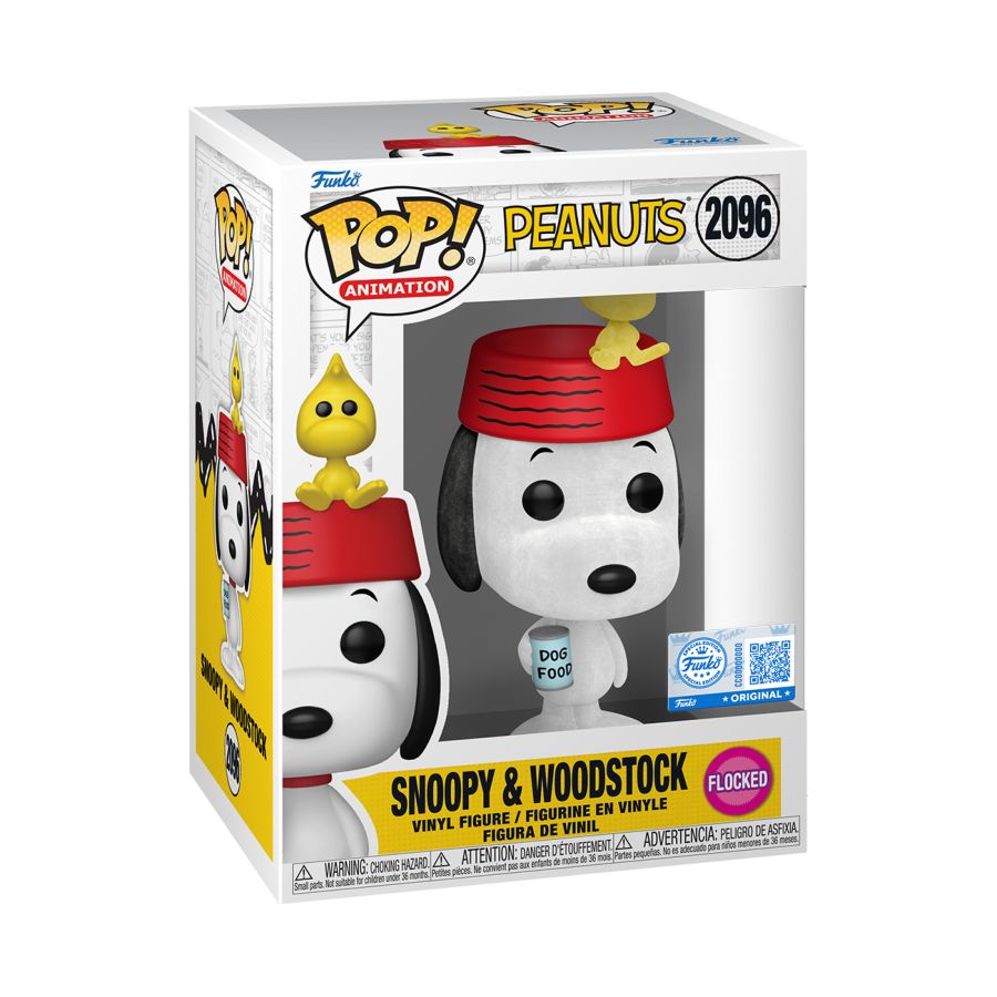 Peanuts - Snoopy With Woodstock Flocked (Pop! Vinyl)