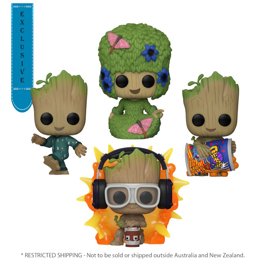 I Am Groot Glow 4-Pack (Pop! Vinyl)