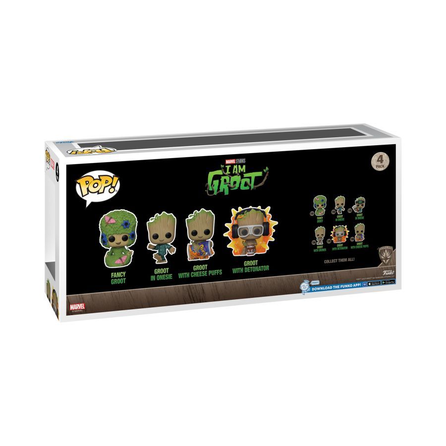 I Am Groot Glow 4-Pack (Pop! Vinyl)
