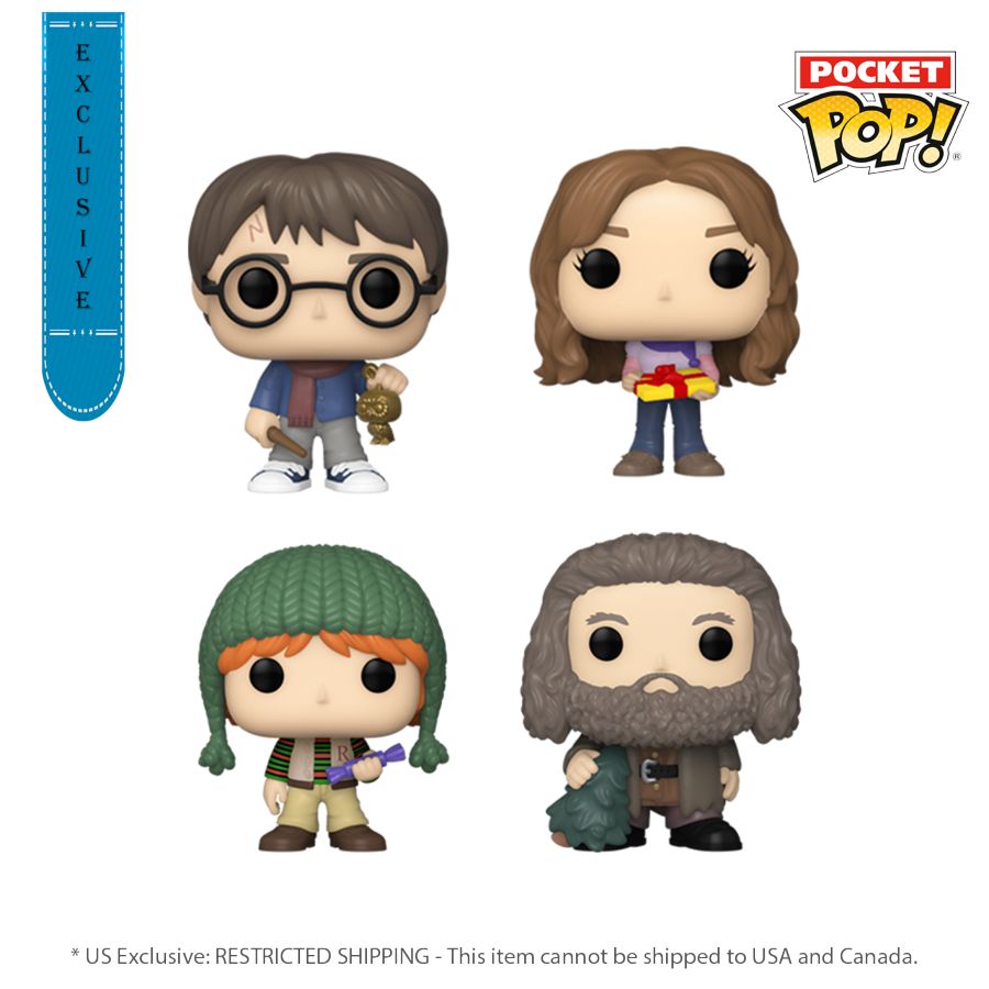 Harry Potter - Tree Holiday Pocket 4-Pack (Pop! Vinyl)